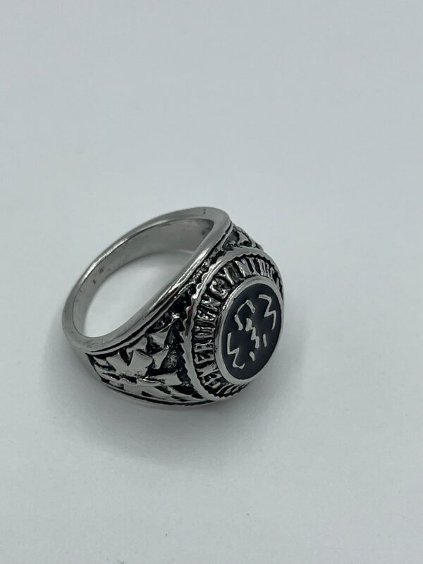 Anillos de Metal de alta calidad con logotipo de primeros auxilios para hombres, - Imagen 2
