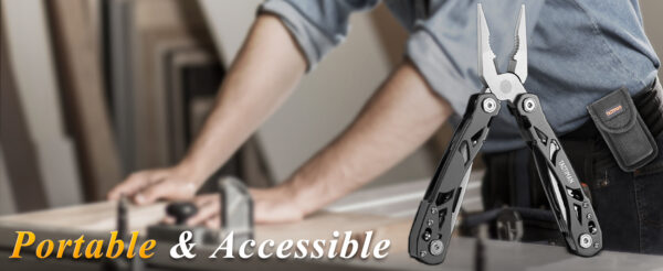 TACTIMAN Cuchillo de bolsillo multiherramienta 15 en 1 - Imagen 2