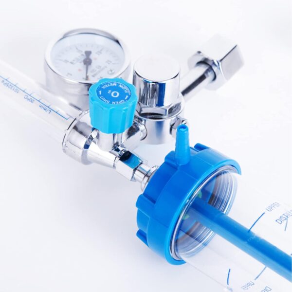 Tipo Inhalador de Oxígeno Absorber Medidor de flujo Medidor de presión Regulador de válvula reductora G5/8 BSPP - Imagen 2