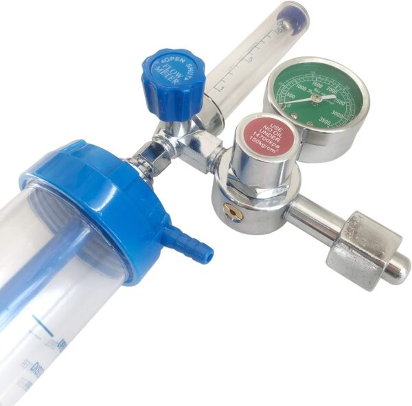 Tipo Inhalador de Oxígeno Absorber Medidor de flujo Medidor de presión Regulador de válvula reductora G5/8 BSPP - Imagen 6