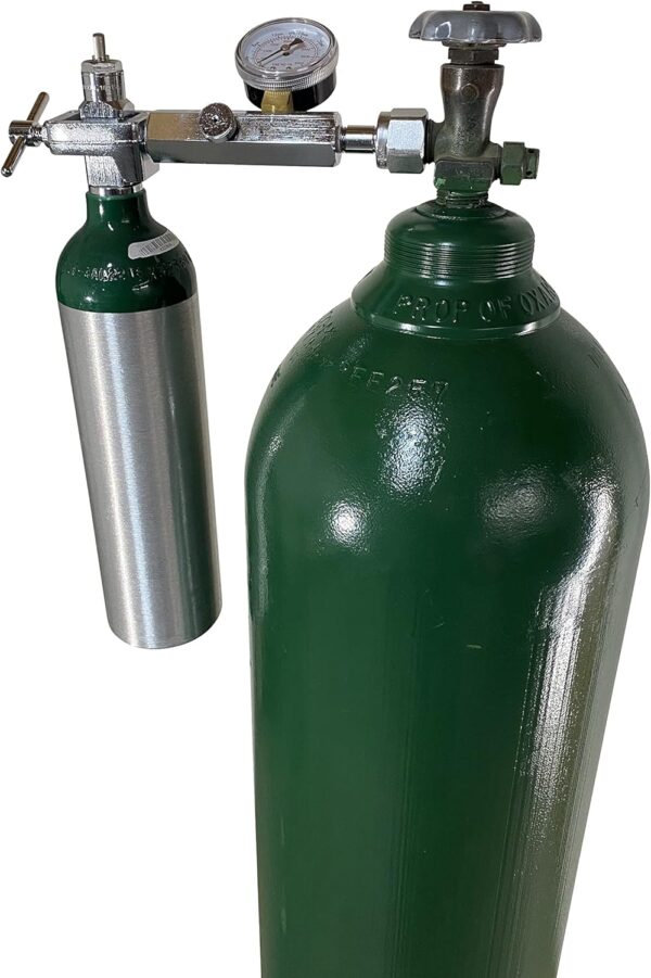 Adaptador de transllenado de oxígeno CGA540 a CGA870 - Imagen 4