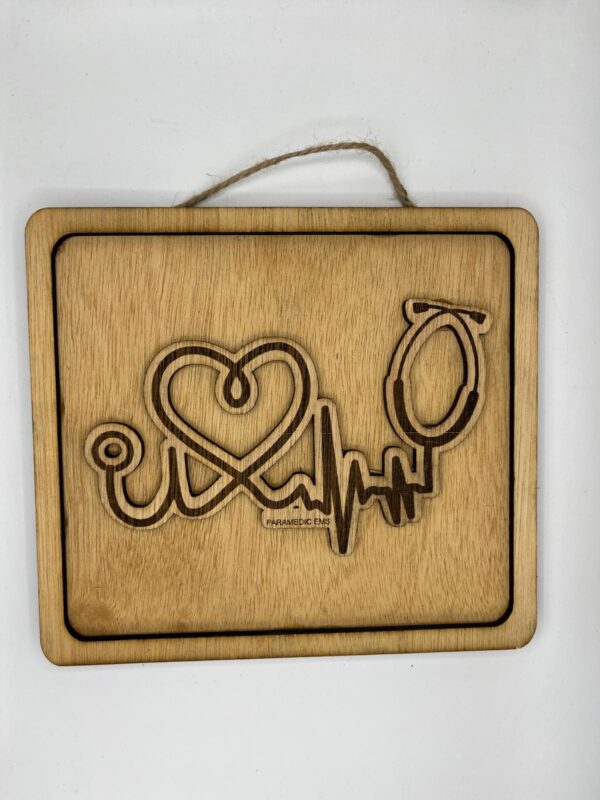 recuerdos en madera Paramedic Ems - Imagen 8