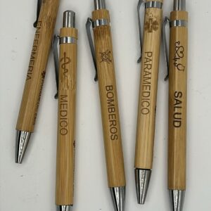 boligrafo personalizado de bambu
