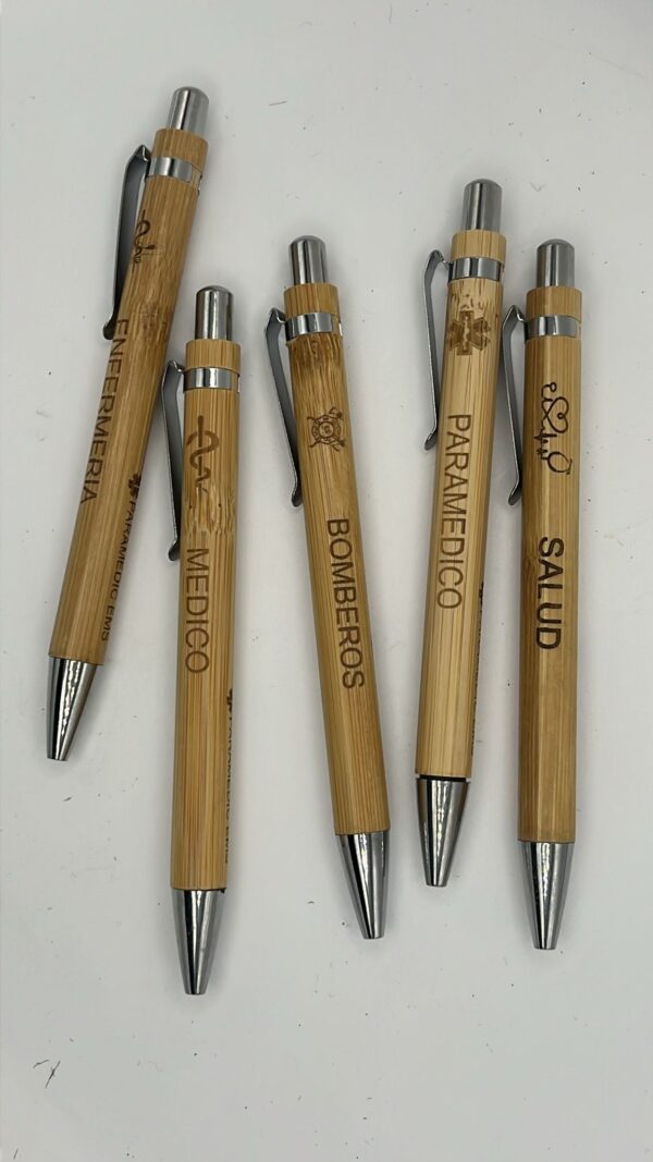 boligrafo personalizado de bambu