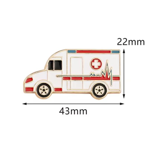 Broche de ambulancia esmaltado - Imagen 4