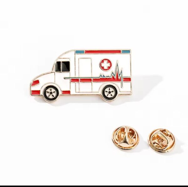 Broche de ambulancia esmaltado - Imagen 3