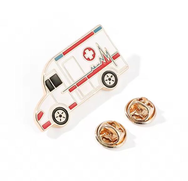 Broche de ambulancia esmaltado