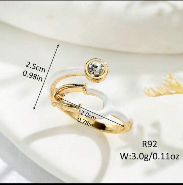 anillo de aleacion diseno de estetoscopio - Imagen 5