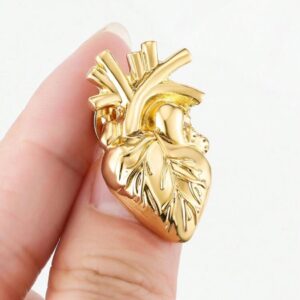 Broches de solapa de corazón, regalo de joyería médica