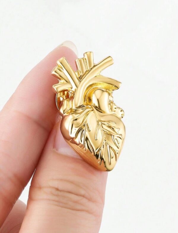 Broches de solapa de corazón, regalo de joyería médica