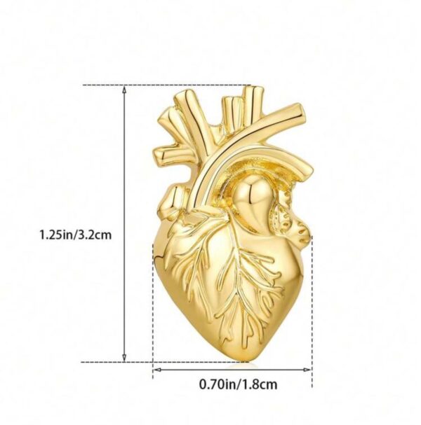 Broches de solapa de corazón, regalo de joyería médica - Imagen 3