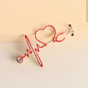 Broche, estetoscopios para enfermeras, médicos,