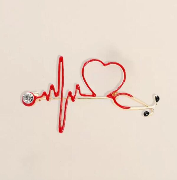 Broche, estetoscopios para enfermeras, médicos, - Imagen 3