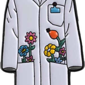 Pin esmaltado para médico, insignia de blusa para médico, enfermera,