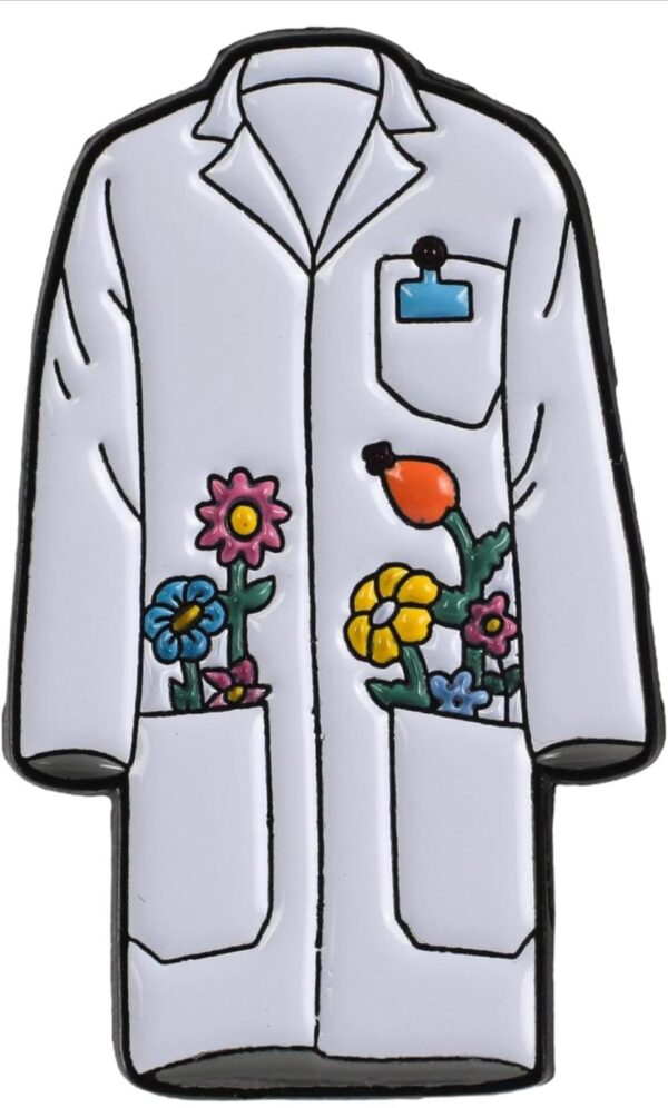Pin esmaltado para médico, insignia de blusa para médico, enfermera,