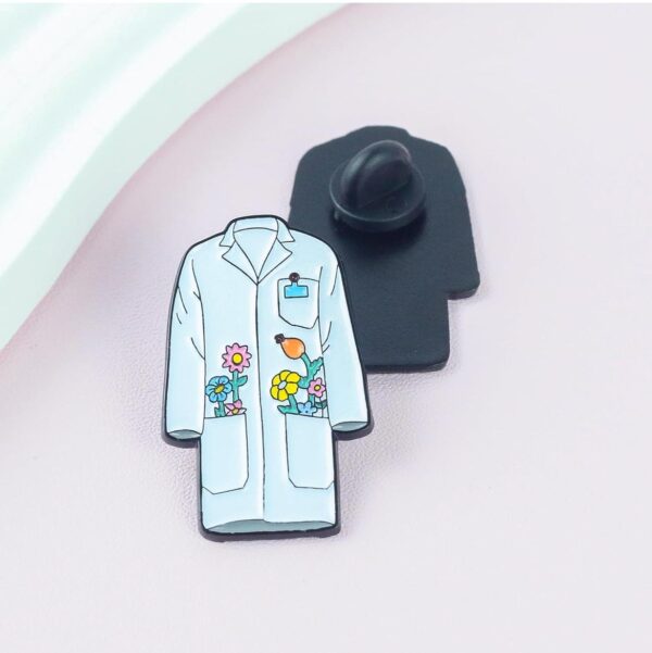 Pin esmaltado para médico, insignia de blusa para médico, enfermera, - Imagen 2