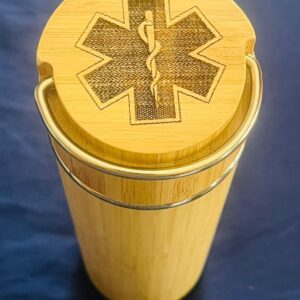 Vaso de bambú de alta calidad con embalaje