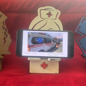 porta celulares en madera personalizados