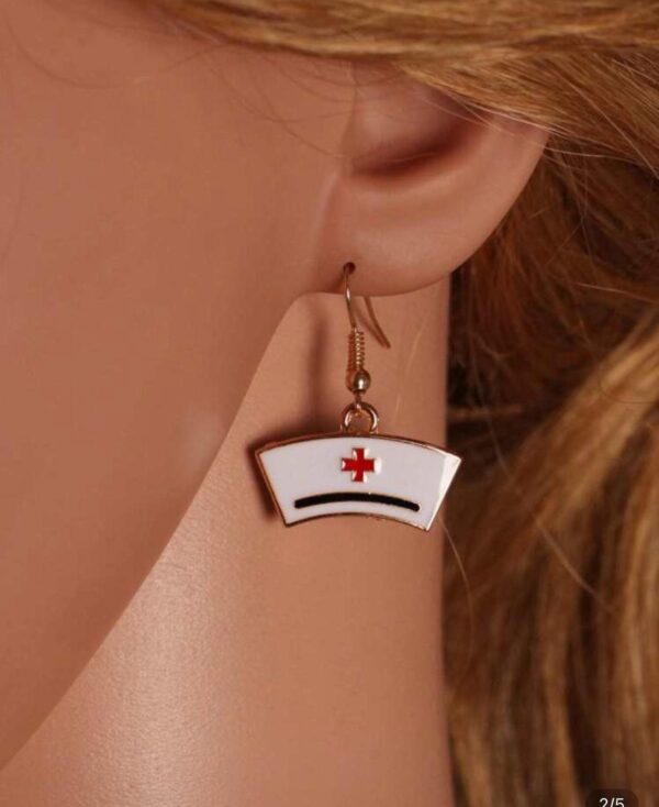 aretes para el día de la enfermera, médico, creativo, médico, - Imagen 5