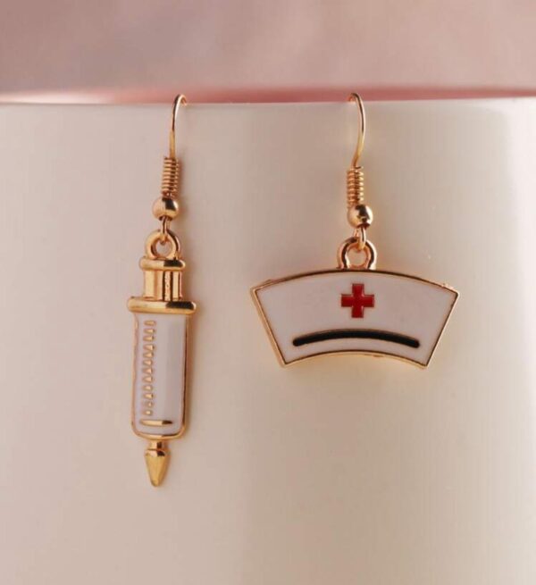 aretes para el día de la enfermera, médico, creativo, médico, - Imagen 4