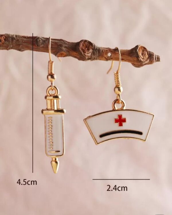 aretes para el día de la enfermera, médico, creativo, médico, - Imagen 2